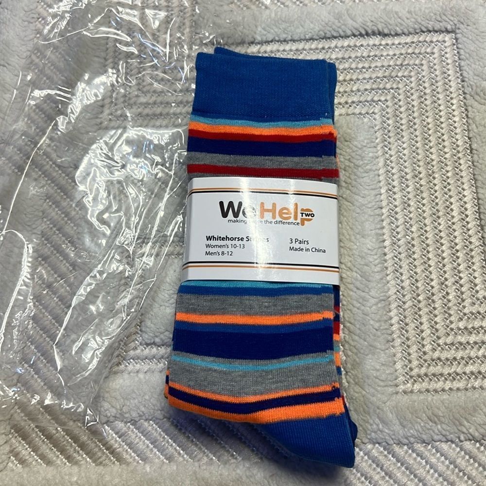WE HELP - 3 Pairs of Striped Socks